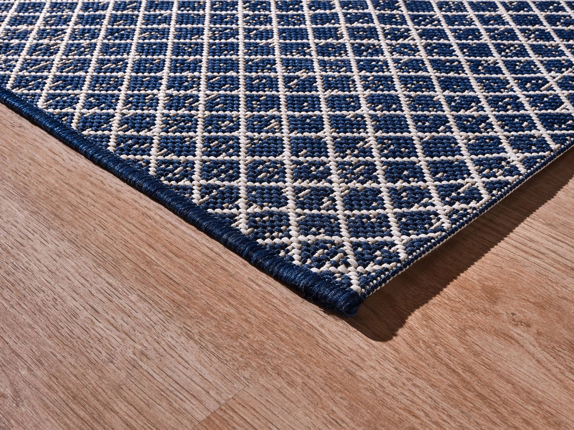 Steffensmeier Teppich Öland Raute, Rechteckig, In- und Outdoor, wasserfest