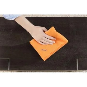 Vileda Microfaser Staubtuch(orange) Reinigungstuch (Polyester, 30x40 cm, Packung, 1-tlg., 100% Polyester Microfaser 40 x 30 cm, auswaschbar, mircofaser)