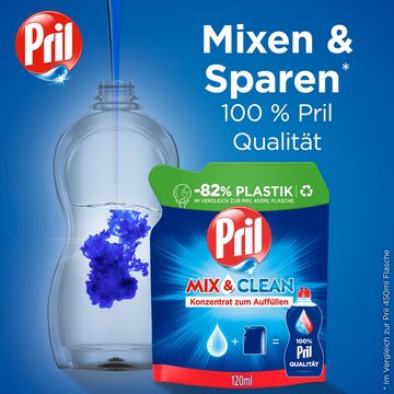 PRIL Original Konzentrat Mix & Clean Original & Kraftgel Ultra Plus Geschirrspülmittel (Spar-Set, [2-St. mit höchster Fettlösekraft für sauberes Geschirr (1x 120ml + 1x 450ml)
