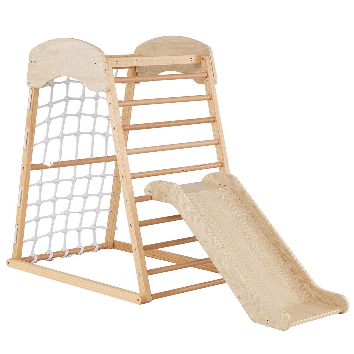 KOMFOTTEU Klettergerüst 6 in 1 Kletterspielset, mit Kletterleiter & Rutsche günstig online kaufen