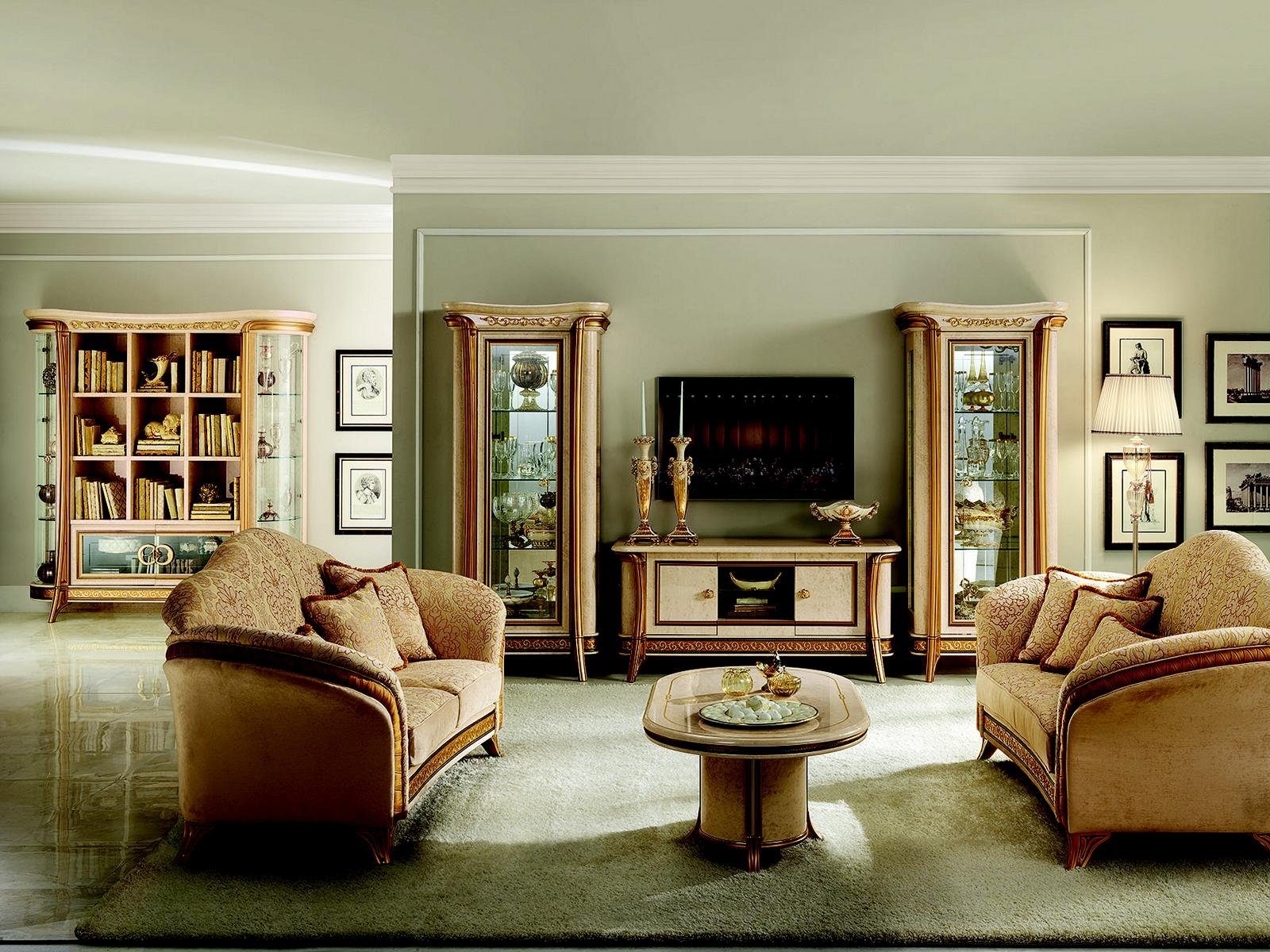 Möbel arredoclassic™ Couch Rokoko Couchtisch, klassisch COUCHTISCH designer JVmoebel oval Jugendstil anktik Barock