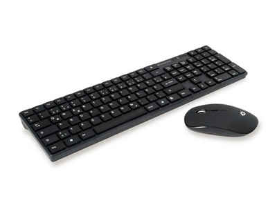 Conceptronic CONCEPTRONIC ORAZIO01DE Wireless Keyboard+Mouse,DE, schwarz Tastatur- und Maus-Set