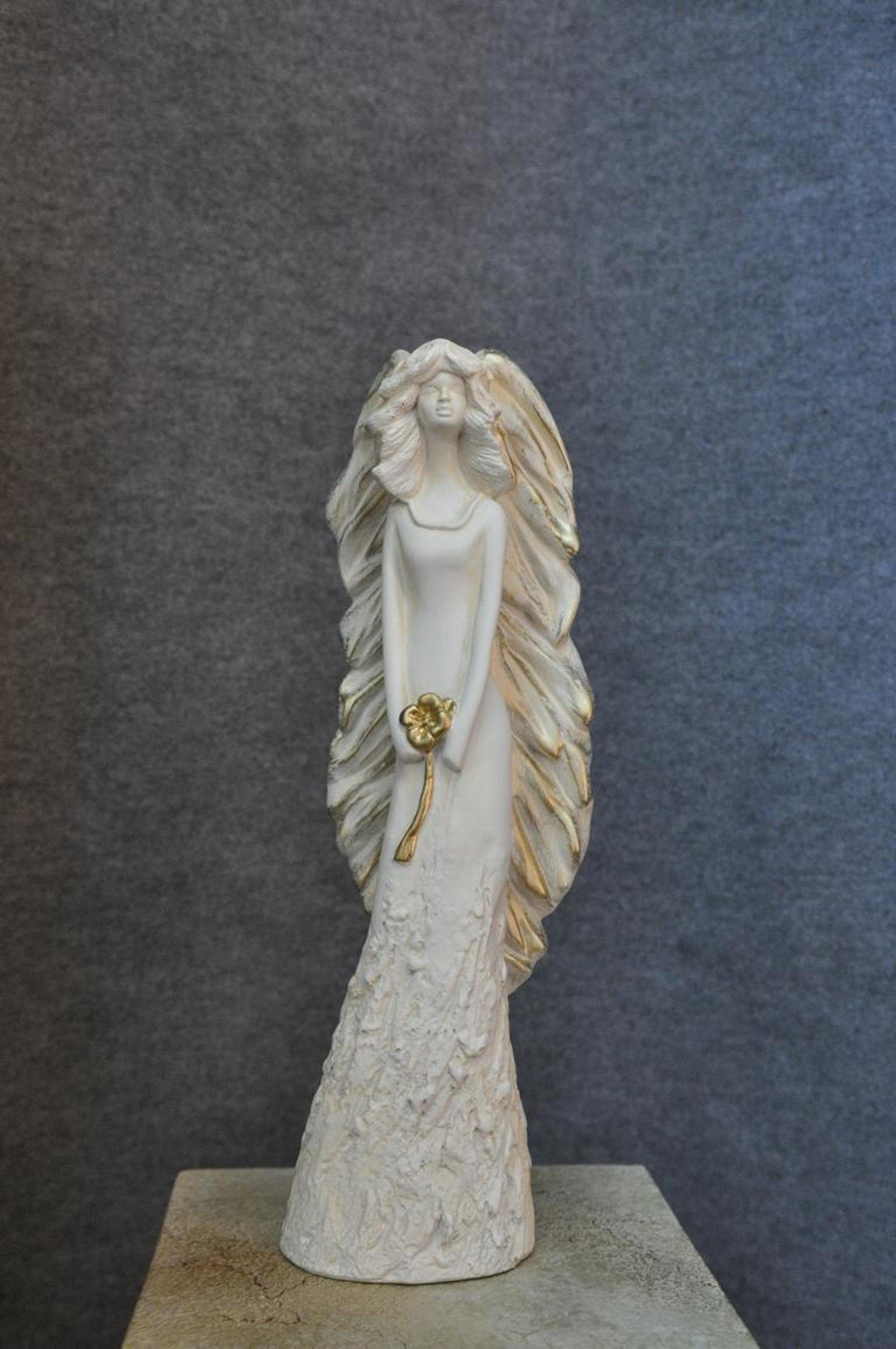 JVmoebel Skulptur Engel Hochzeit Abstrakte Statue Statuen Skulptur Figuren 5803