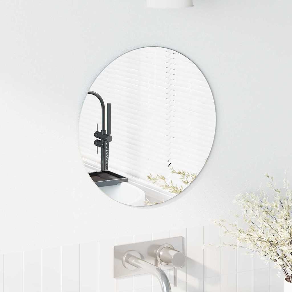 vidaXL Spiegel Wandspiegel Rund Ø 40 cm Gehärtetes Glas (1-St) günstig online kaufen