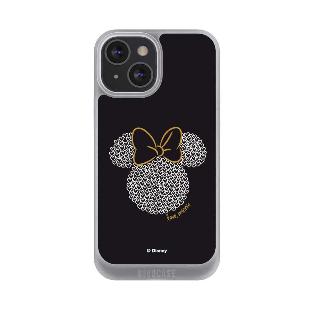 NIVOCASE Handyhülle Minnie Mouse Disney Muster Minnie Black and White, Apple iPhone 13 Mini Handyhülle Hülle NIVOpure Case Frozen