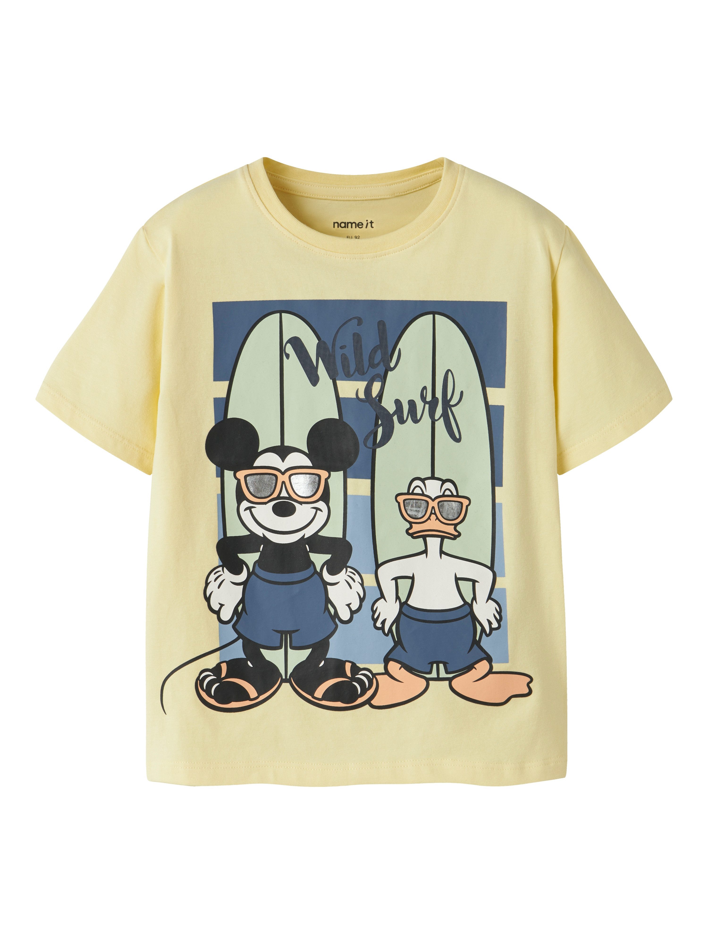 Name It T-Shirt NMMART MICKEY SS NREG TOP BOX WDI Baumwollmischung, regular fit