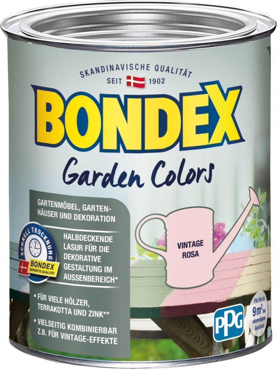 Bondex Wetterschutzfarbe BONDEX Garden Colors halbdeckende Farbe, leichte Verarbeitung, strapaz