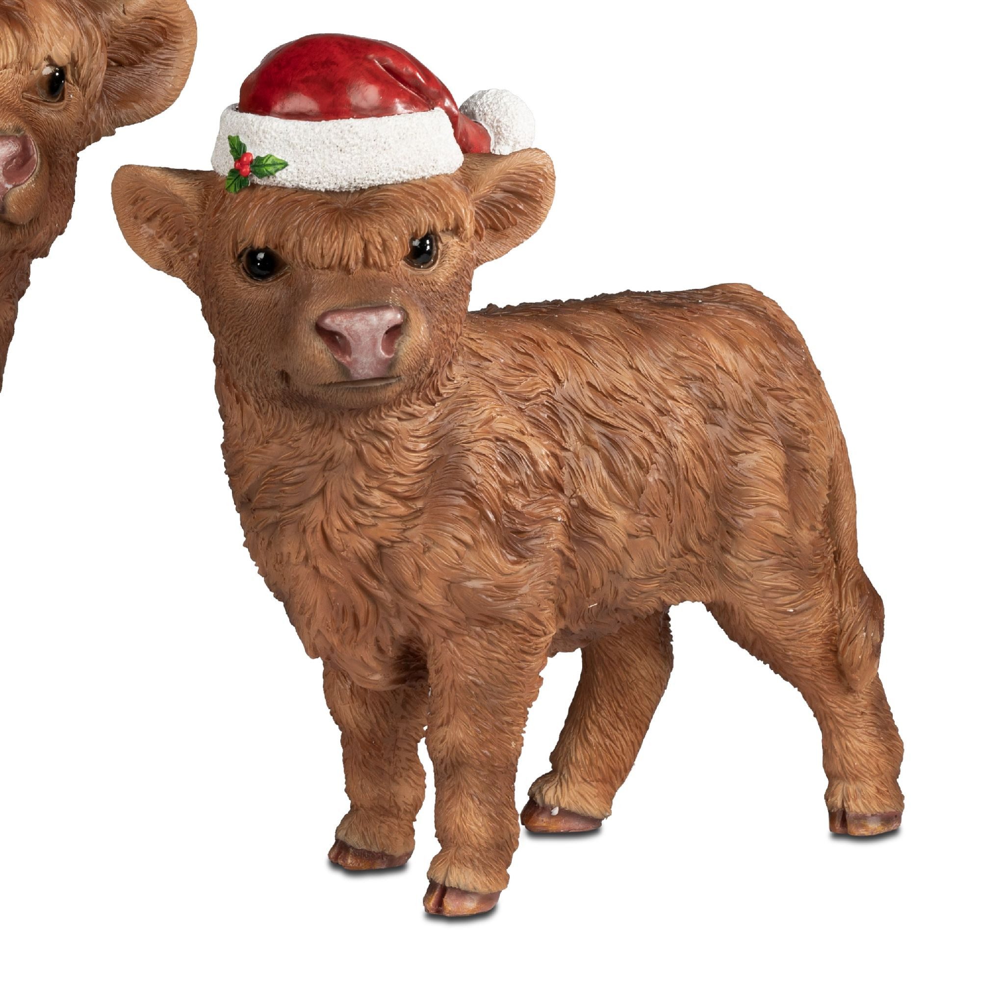 formano Dekofigur Winterzeit, Farbe: Braun, Motiv: Rind