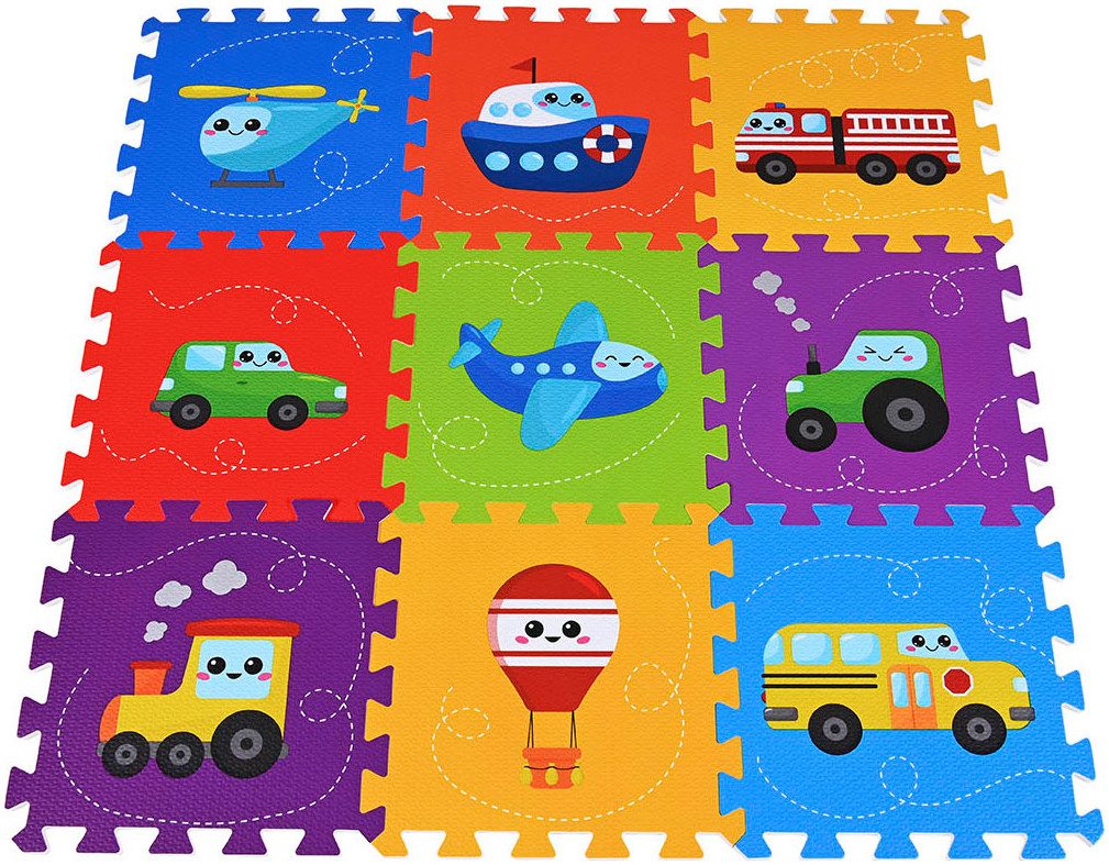 Knorrtoys® Puzzle Fahrzeuge, 9 Puzzleteile, Puzzlematte, Bodenpuzzle günstig online kaufen