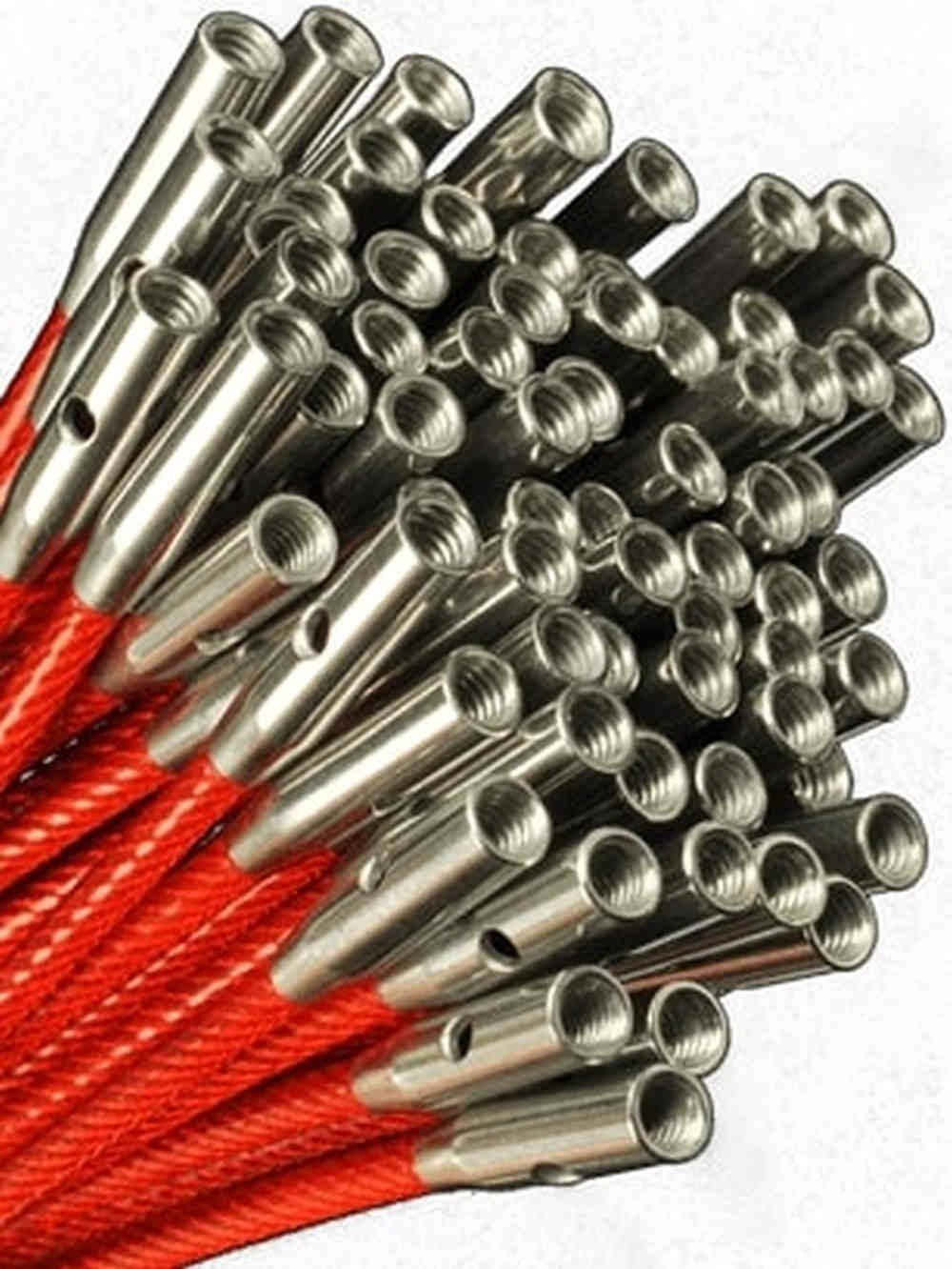 ChiaoGoo Stricknadeln Seil TWIST rot, Nadelseil für Nadelspitzen, austauschbare Rundstricknadel