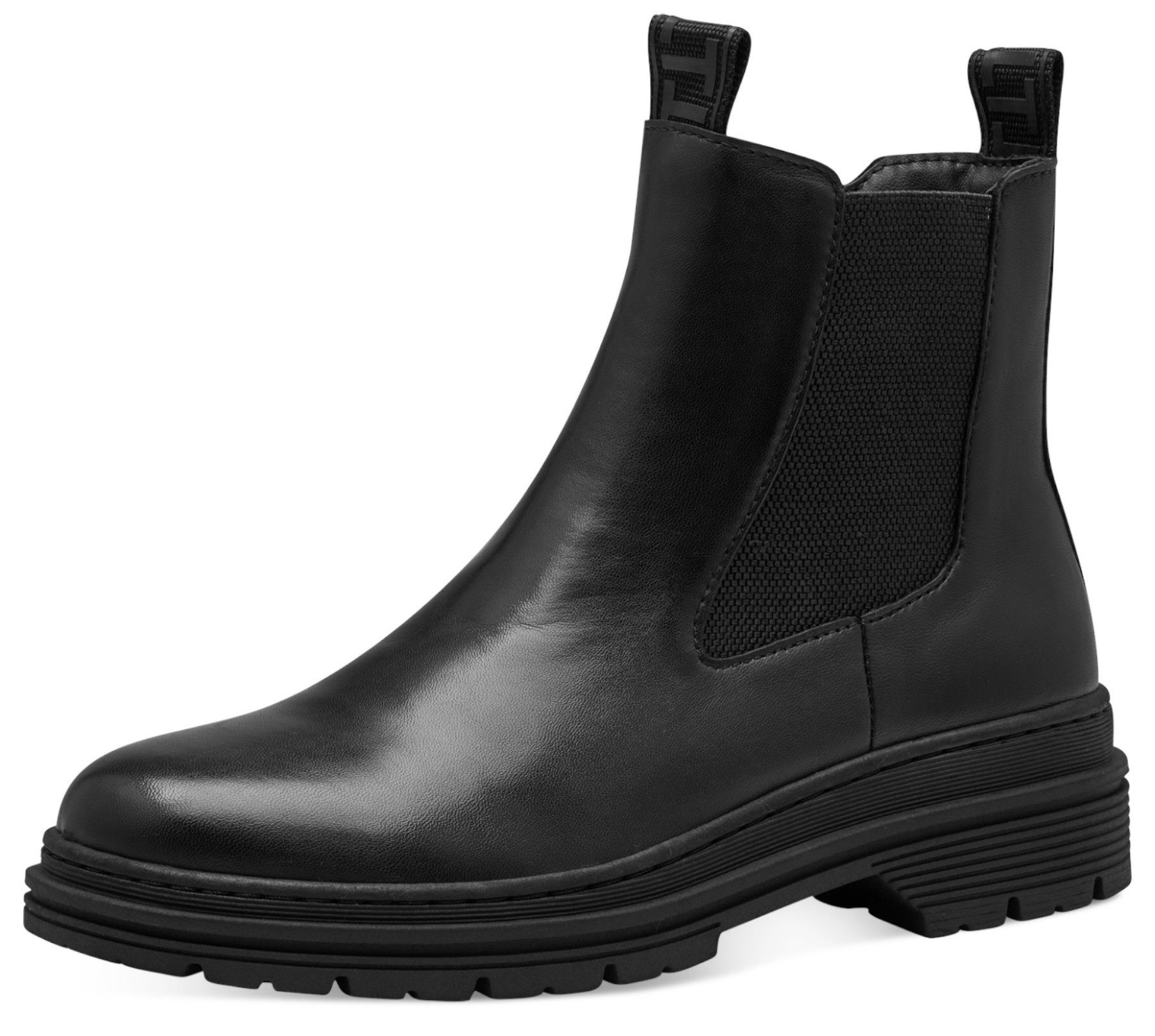 1-25436-41 003 Black Leather Stiefelette