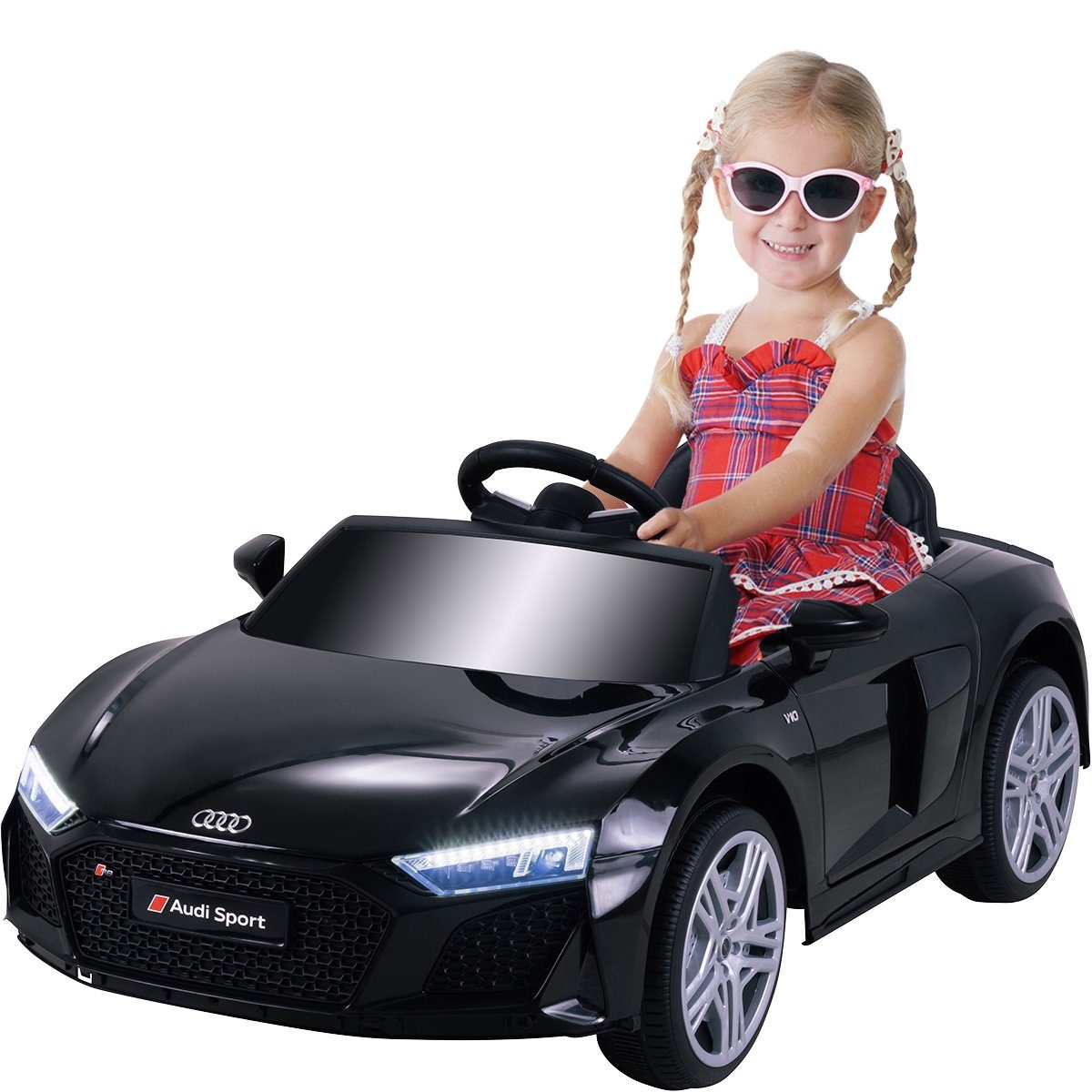 Actionbikes Motors Elektro-Kinderauto Kinderfahrzeug Audi R8 4S Spyder Lizenziert (YSA300) 3-6 Jahre, Belastbarkeit 30 kg, (2-tlg), Kinder Spielzeug 3-6 Km/h - inkl. Fernbedienung & Sicherheitsgurt