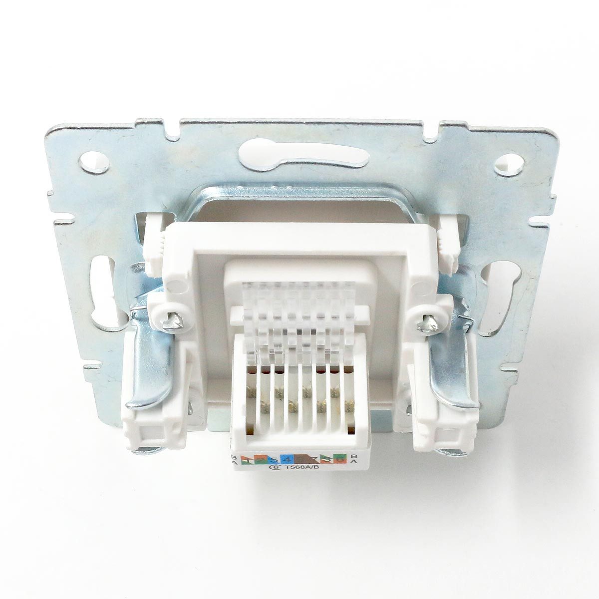 Kanlux Unterputz-Anschluss LOGI Netzwerkdose weiß, 1x RJ45 CAT6, o Rahmen