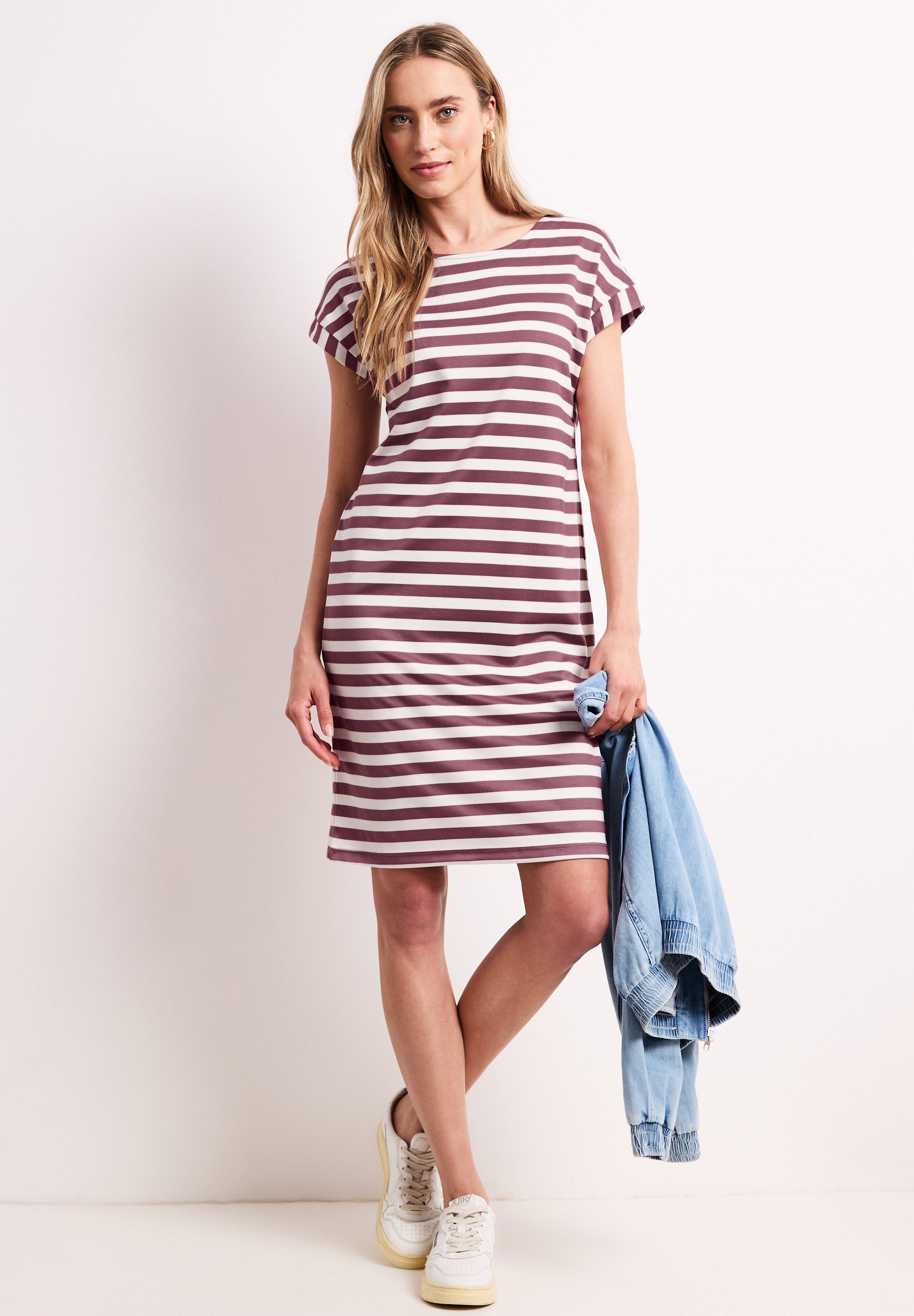 STREET ONE Jerseykleid im Streifendesign