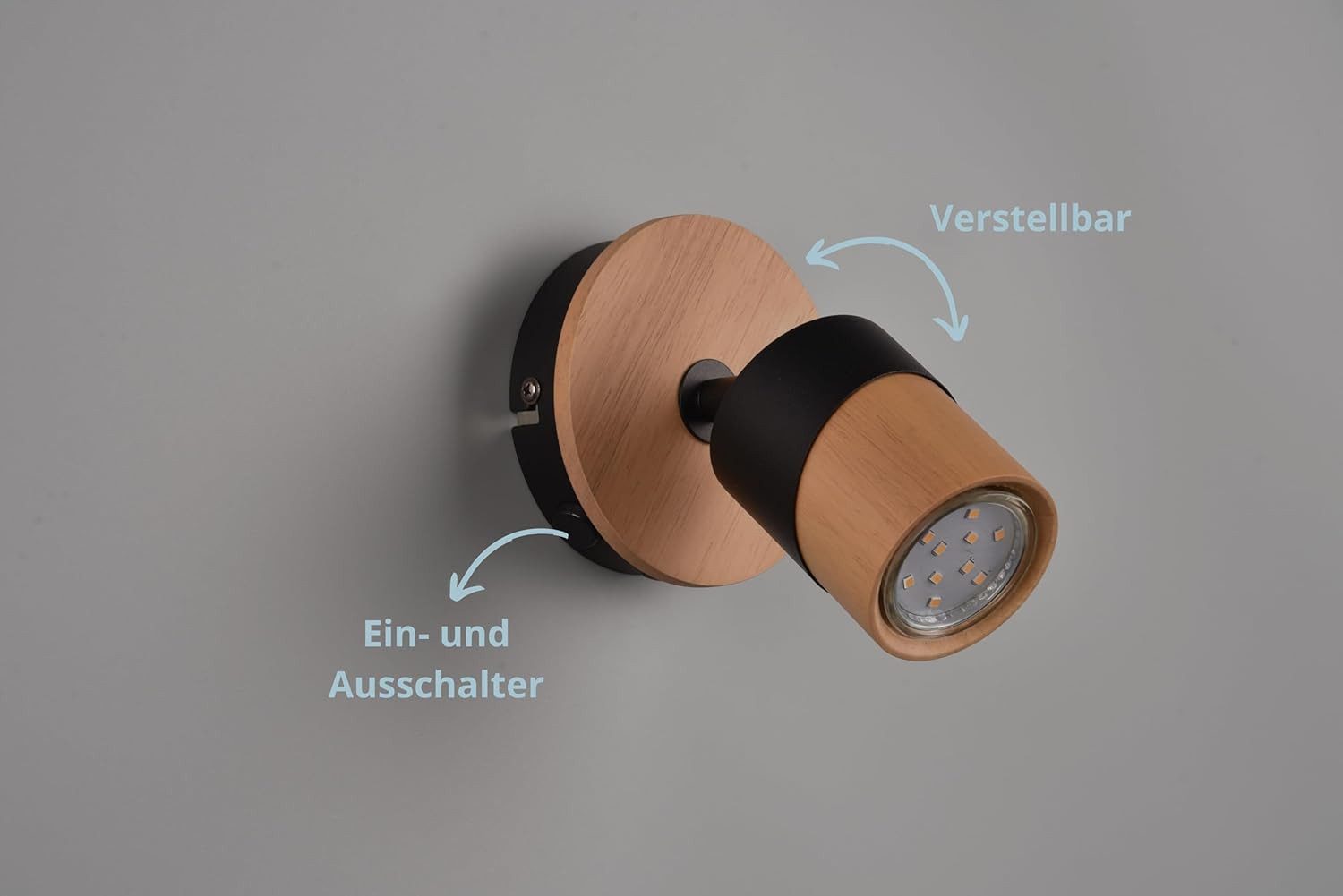 lightling Wandstrahler Arben, ohne Leuchtmittel, Wandspot, FLEXconnect, Schalter, GU10