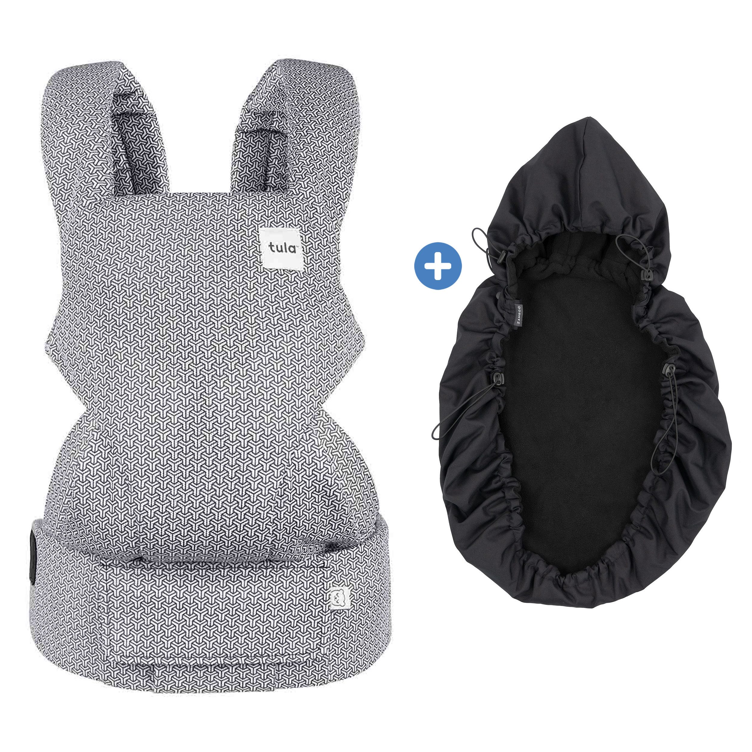 Tula Babytrage Explore Mesh - Infinite, Bauchtrage Rückentrage & Wetterschutz ab Geburt von 3,2 kg - 20,4 kg