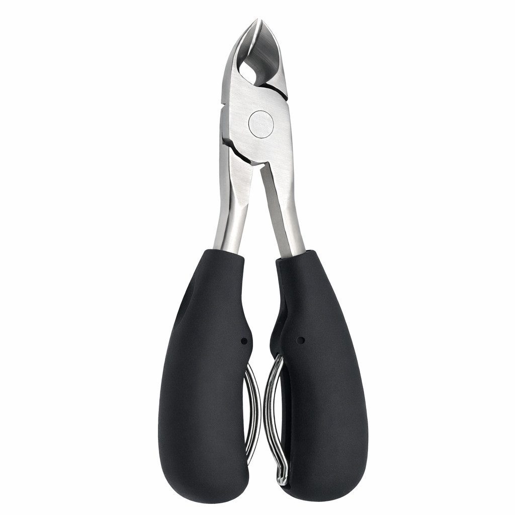 COOL-i ® Nagelknipser Nagelknipser für dicke & brüchige Zehennägel,ideal bei Problemnägeln, Präzisionszange mit gebogener Klinge & ergonomischem Griff