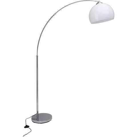 Brilliant Stehlampe Vessa, BRILLIANT Lampe Vessa Bogenstandleuchte 1,7m chrom/weiß