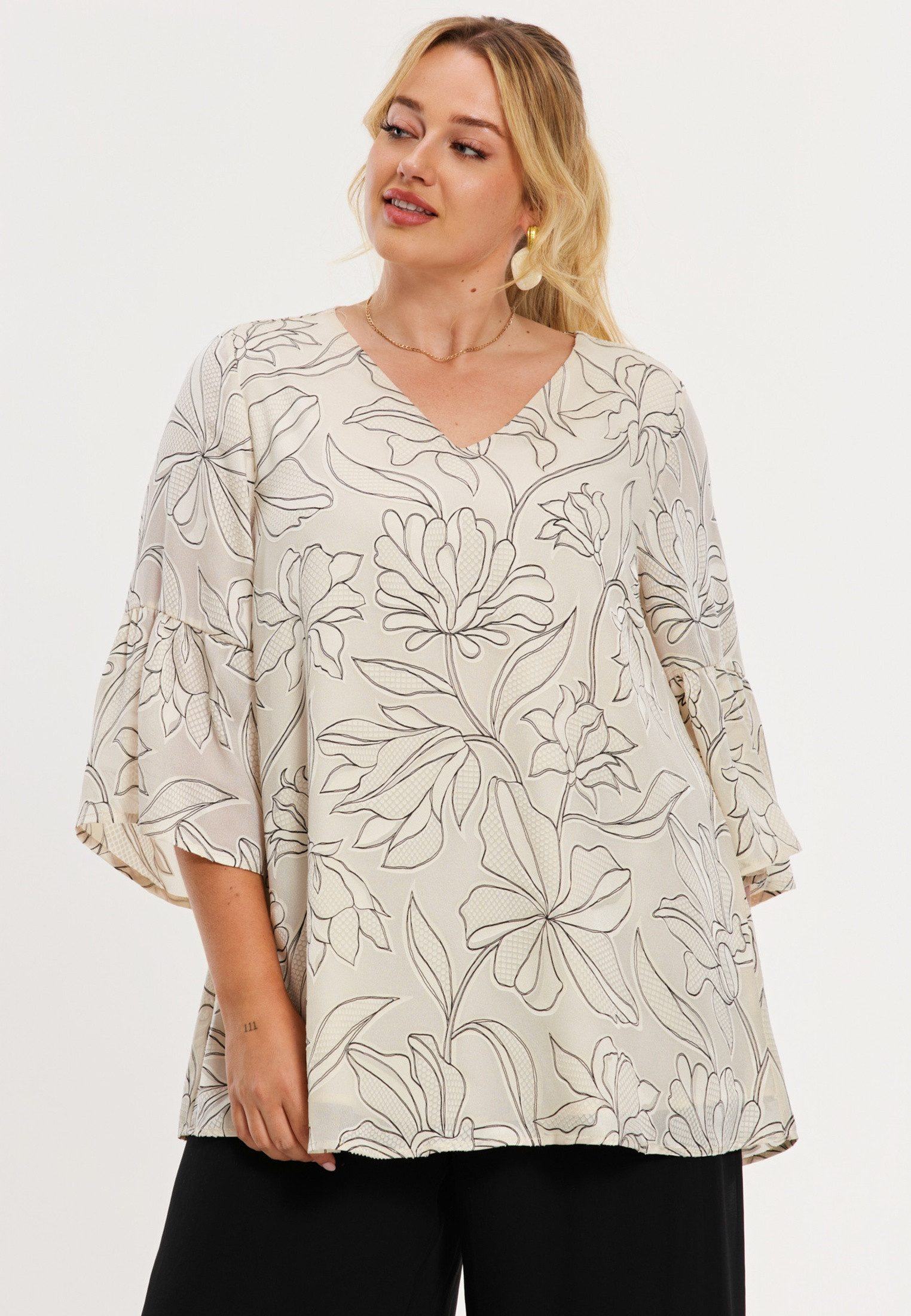 YOEK Tunika Damen Tunika mit Druck