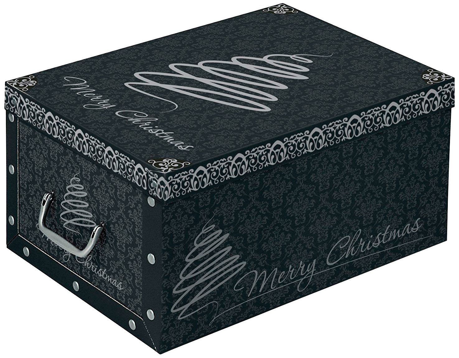 KREHER Aufbewahrungsbox »XMas2«, Dekorative KartonBox mit XL Volumen