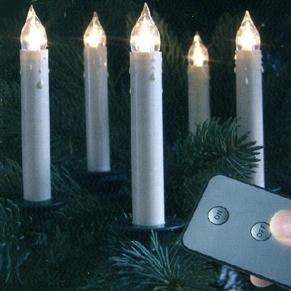 LED-Christbaumkerzen 13868 LED Weihnachtsbaum Kerzen Slim Line 10er