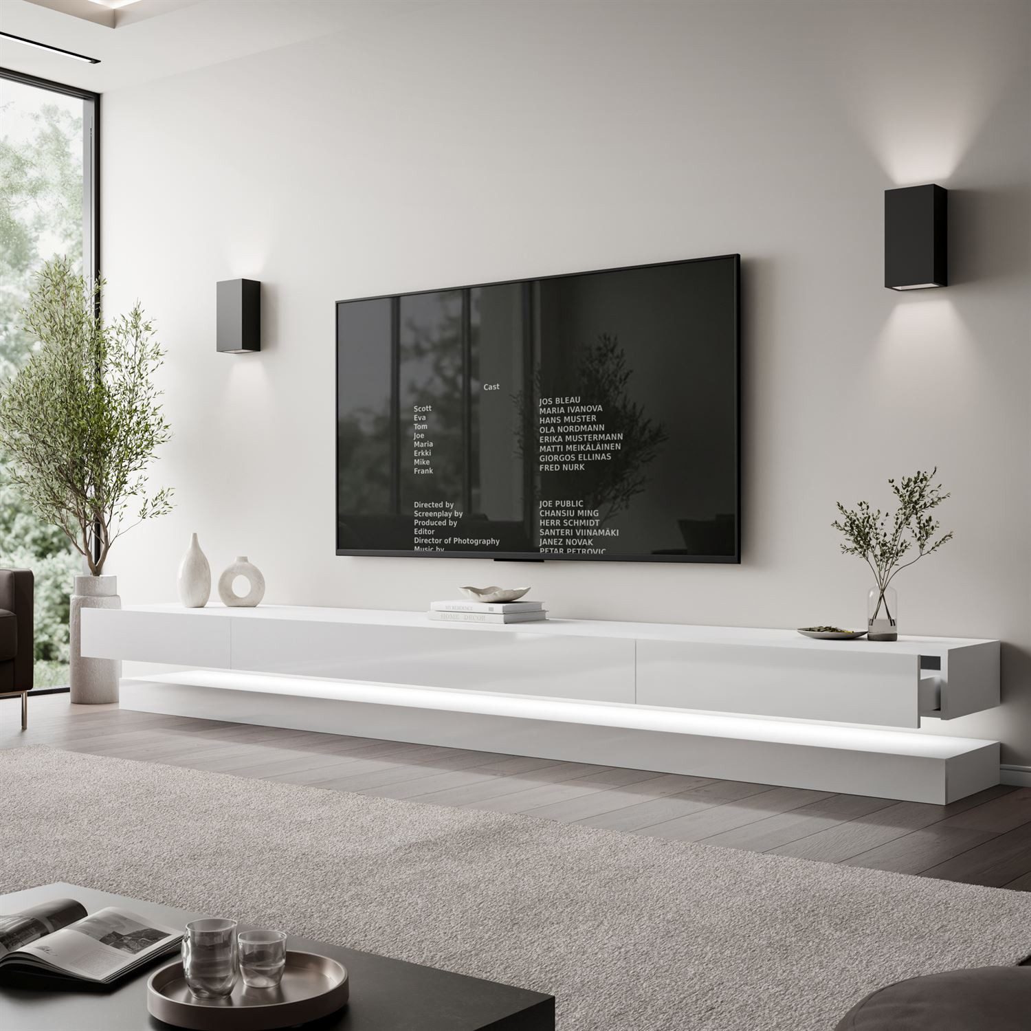 Lookway TV-Schrank SKY 280 cm mit LED-Beleuchtung (1x Tv-Schrank)