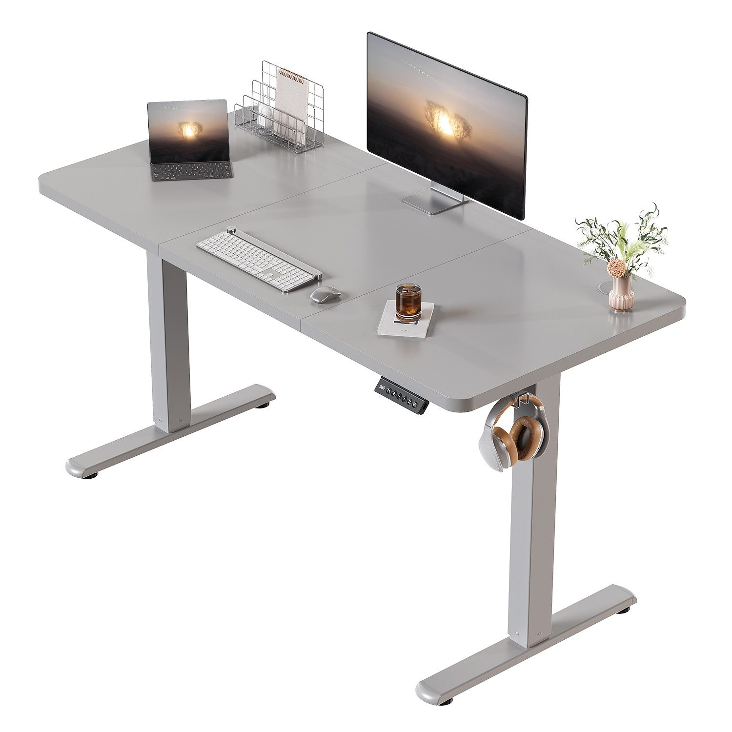 HOMALL Schreibtisch Schreibtisch Höhenverstellbarer mit Gedächtnis und Sitz günstig online kaufen