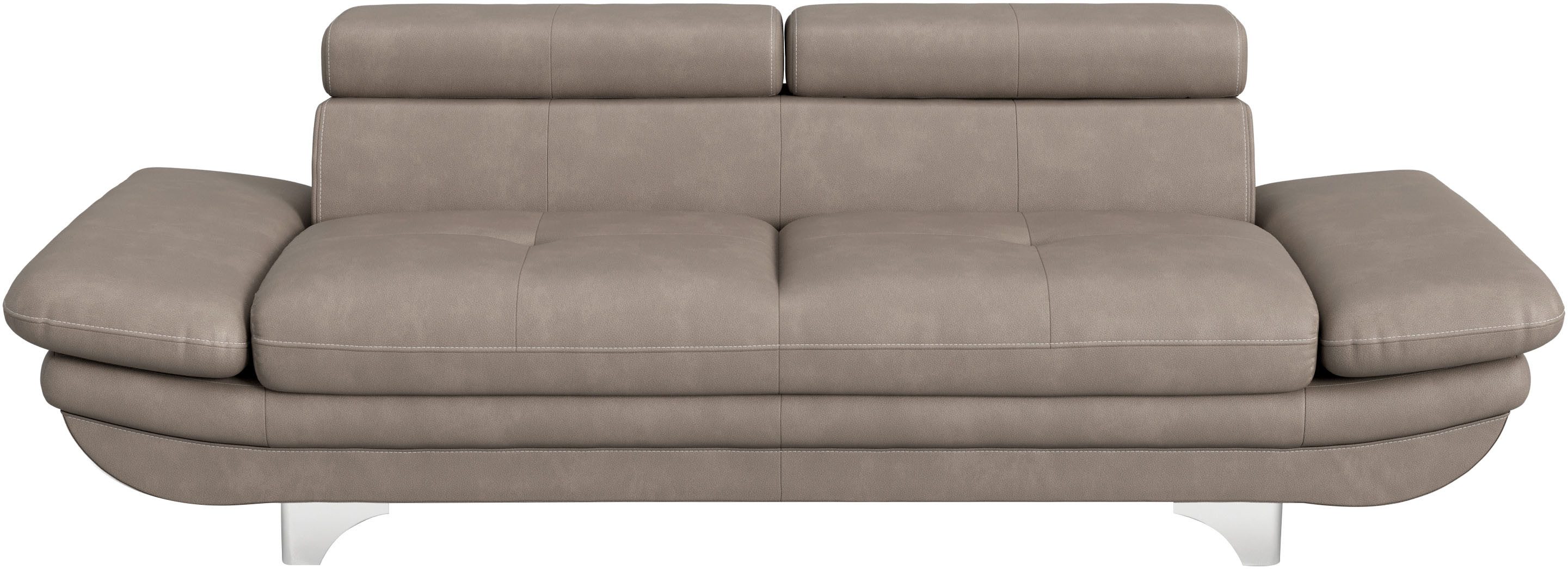 COTTA 3-Sitzer Enterprise, B: 233cm, modernes Einzelsofa, Big-Sofa, mit Armteilverstellung & Kopfteilverstellung