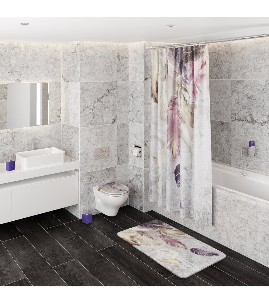 WC-Reinigungsbürste Federn, mit modern stylish, & WC-Bürste auswechselbarem Sanilo Bürstenkopf