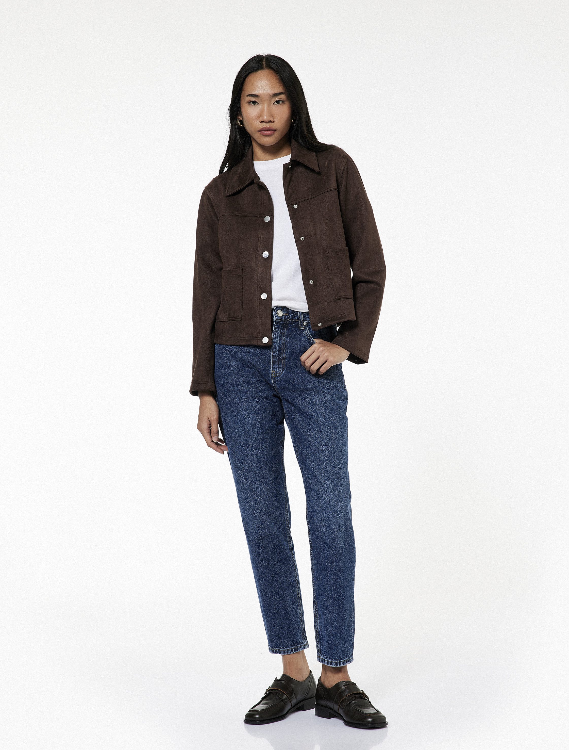 Koton Bootcut-Jeans Koton Hohe Taille Baumwoll-Mom-Jeans