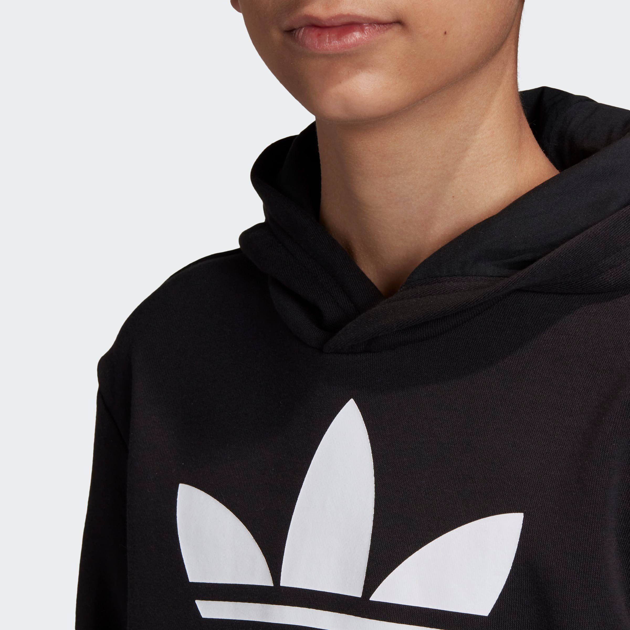 TREFOIL Sweatshirt / White HOODIE Originals adidas Black