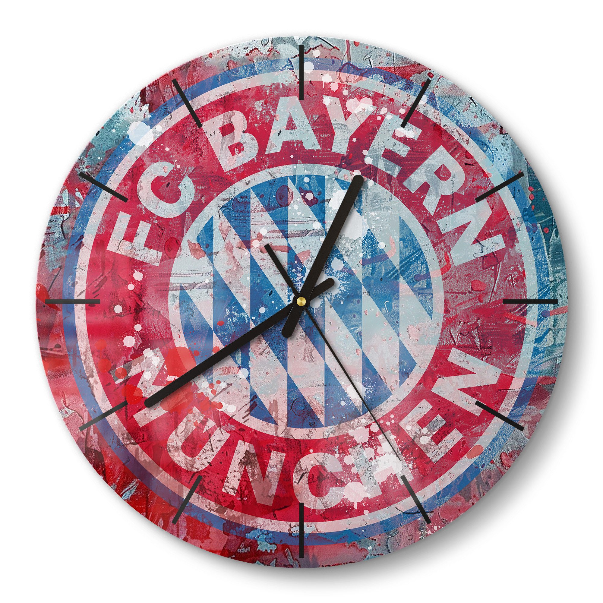DEQORI Wanduhr 'Wappen FC Bayern München' günstig online kaufen