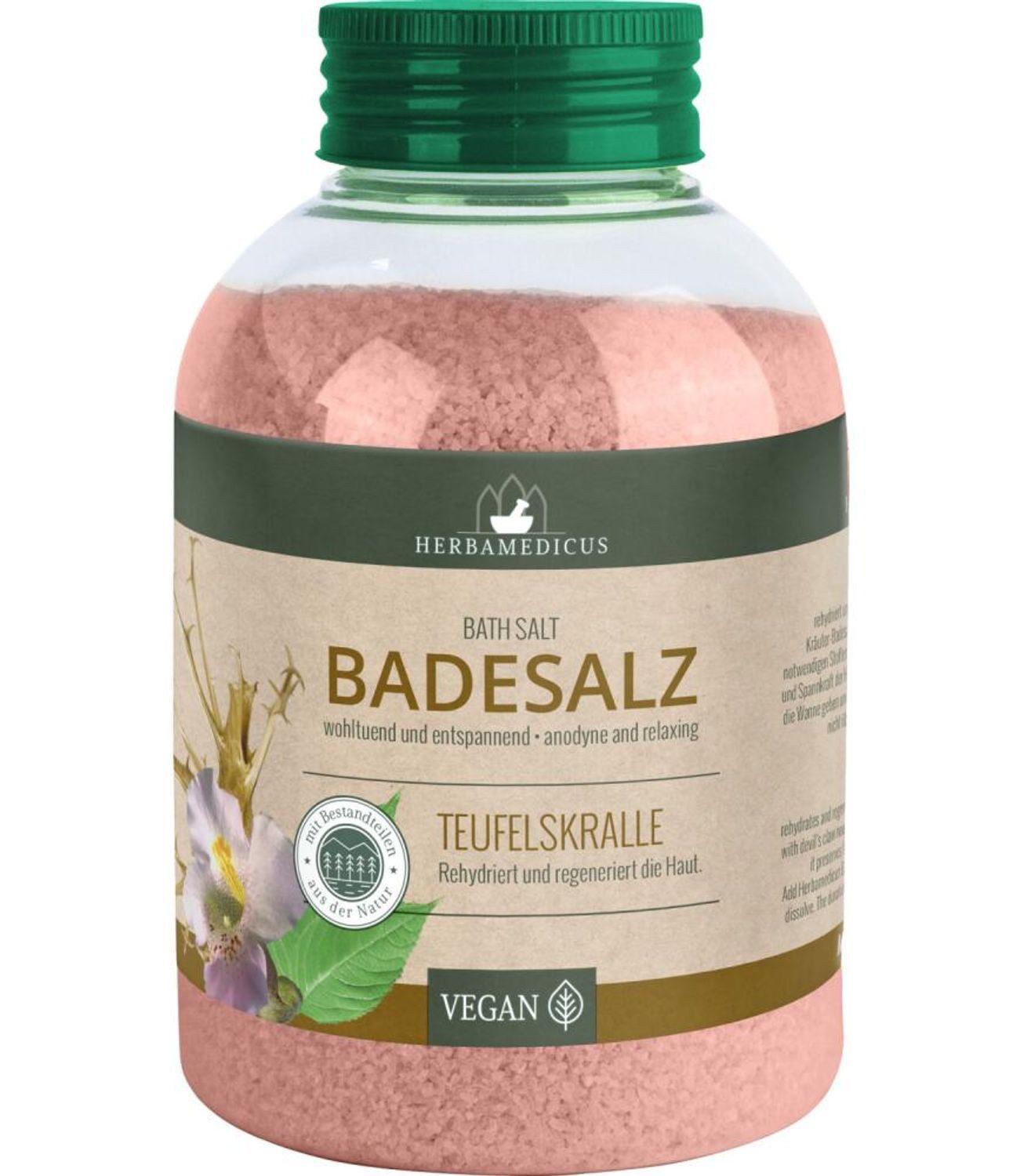 Badesalz 6x Herbamedicus Badesalz 575g Teufelskralle Entspannung Körperpflege