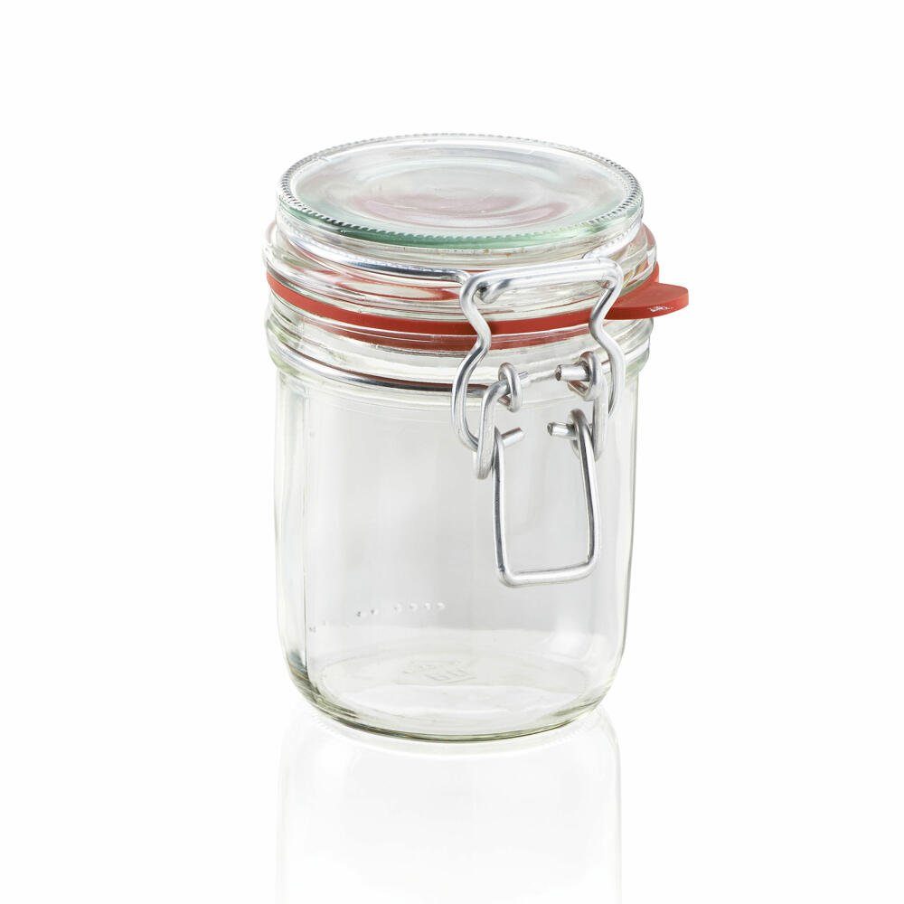 Drahtbügelglas (1-tlg) Glas, Einmachglas 370 ml, Leifheit