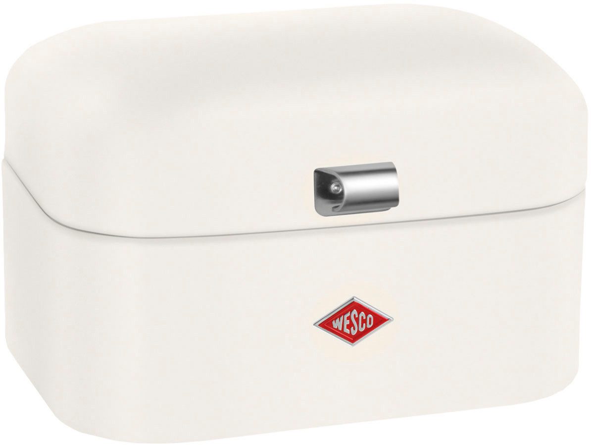WESCO Brotkasten Single Grandy - Brotdose, Stahlblech, (1-tlg), Lüftungslöcher auf der Rückseite, Metallschaniere