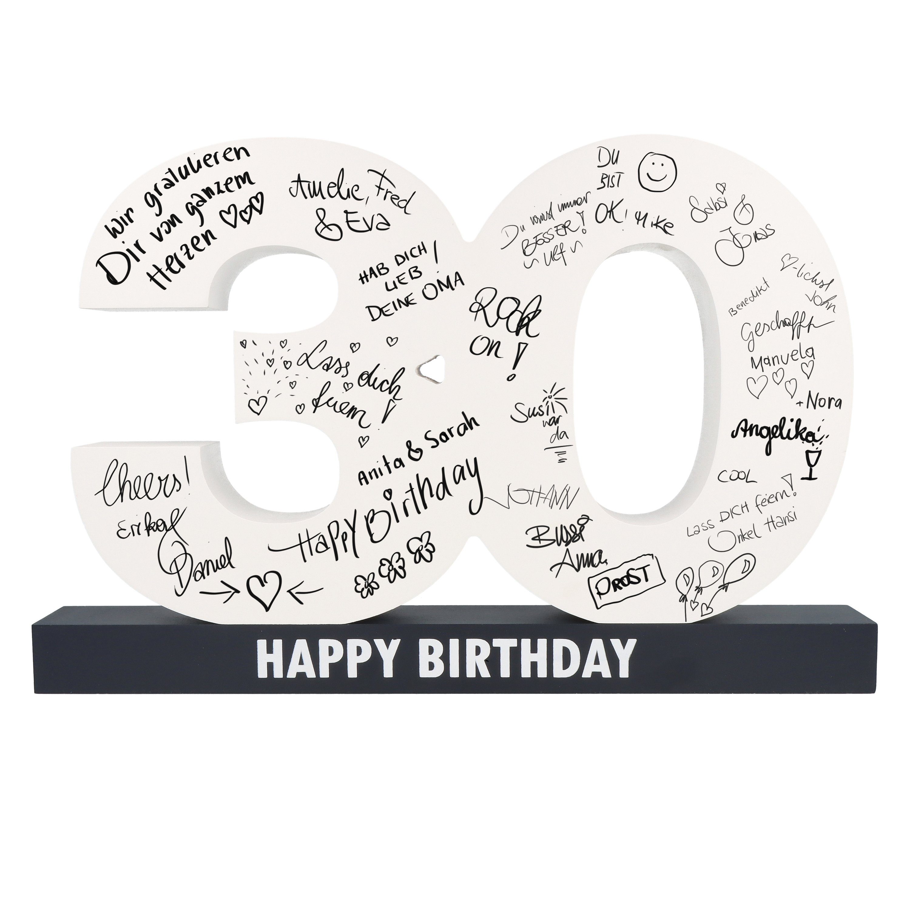 Spruchreif® Dekofigur XL Gästebuch zum Geburtstag günstig online kaufen