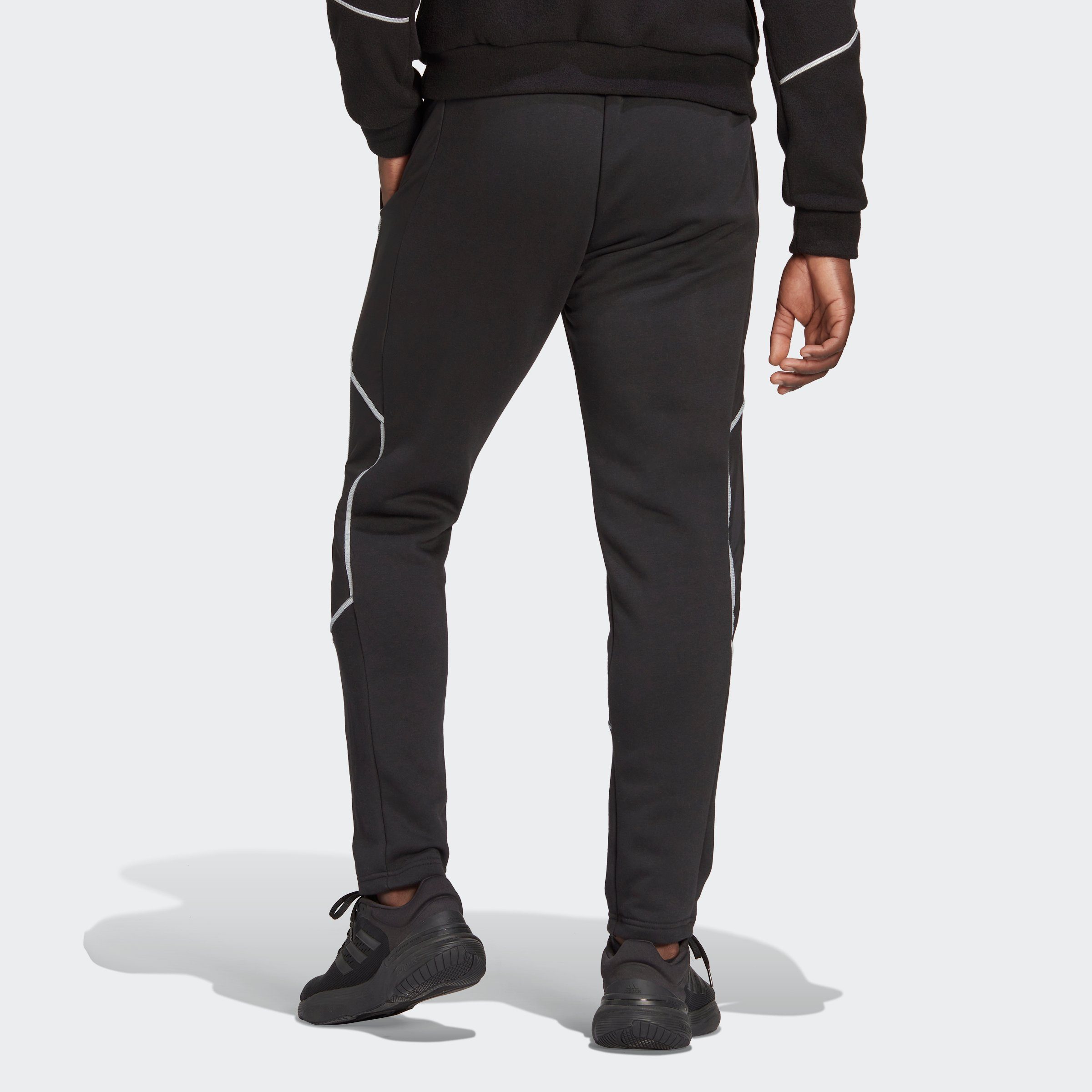 adidas Sportswear Jogginghose (1-tlg) schwarz REFLECT-IN-THE-DARK HOSE FLEECE ESSENTIALS