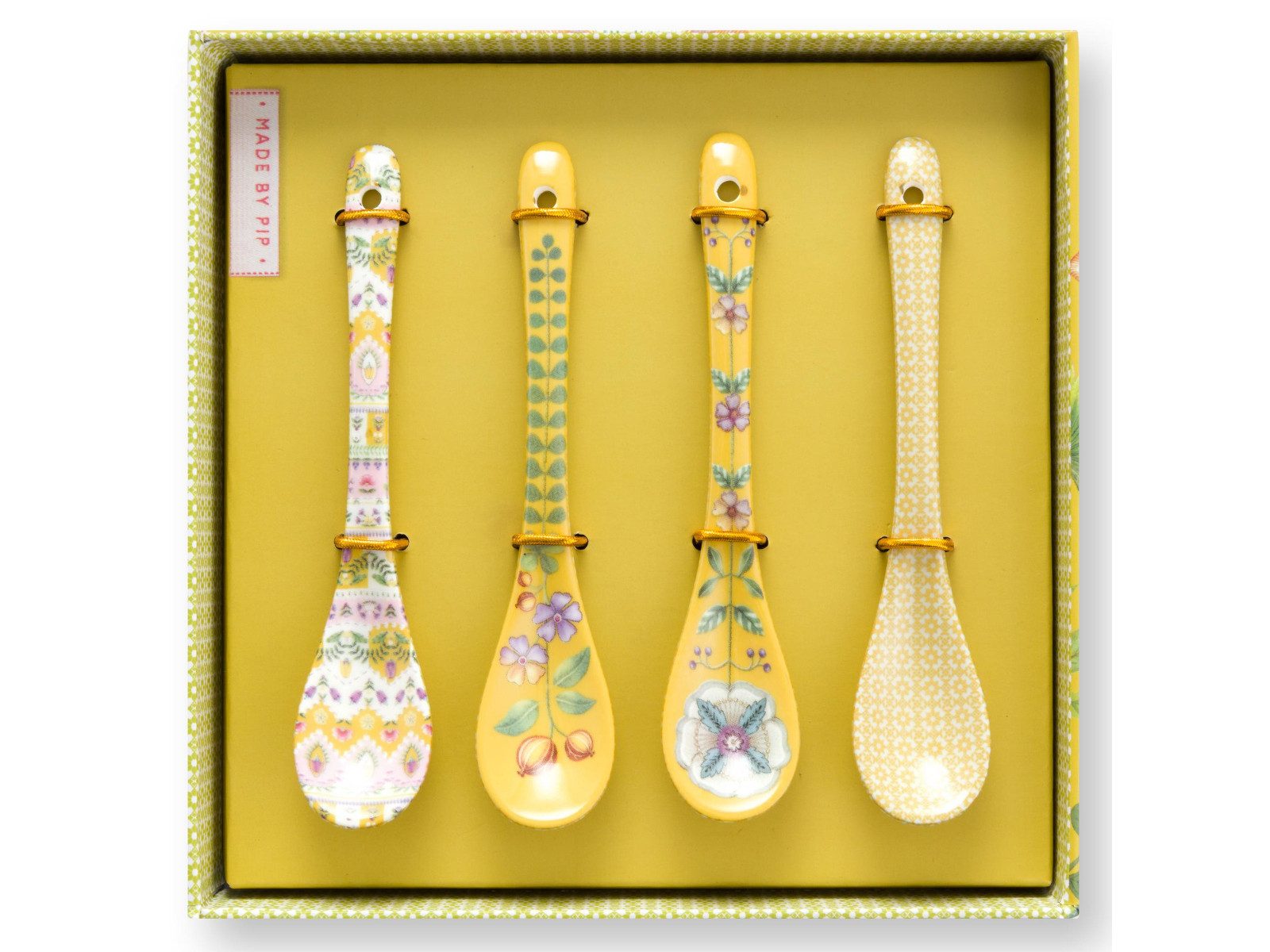 PiP Studio Teelöffel Lily&Lotus Yellow Teelöffel 13cm Set4