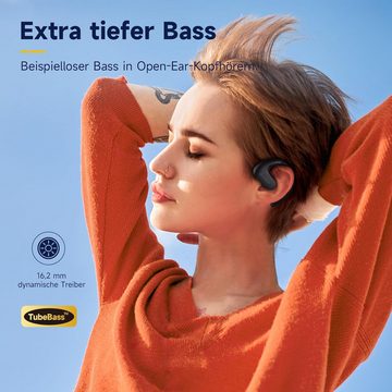 OpenRock Air Conduction mit bügel, Bluetooth 5.3 kabellose Open-Ear-Kopfhörer (Vielseitige Soundmodi für Sport, Entspannung und maximale Leistung., IPX5 wasserdicht, integriertes ENC-Mikrofon Sport-Kopfhörer zum Laufen)