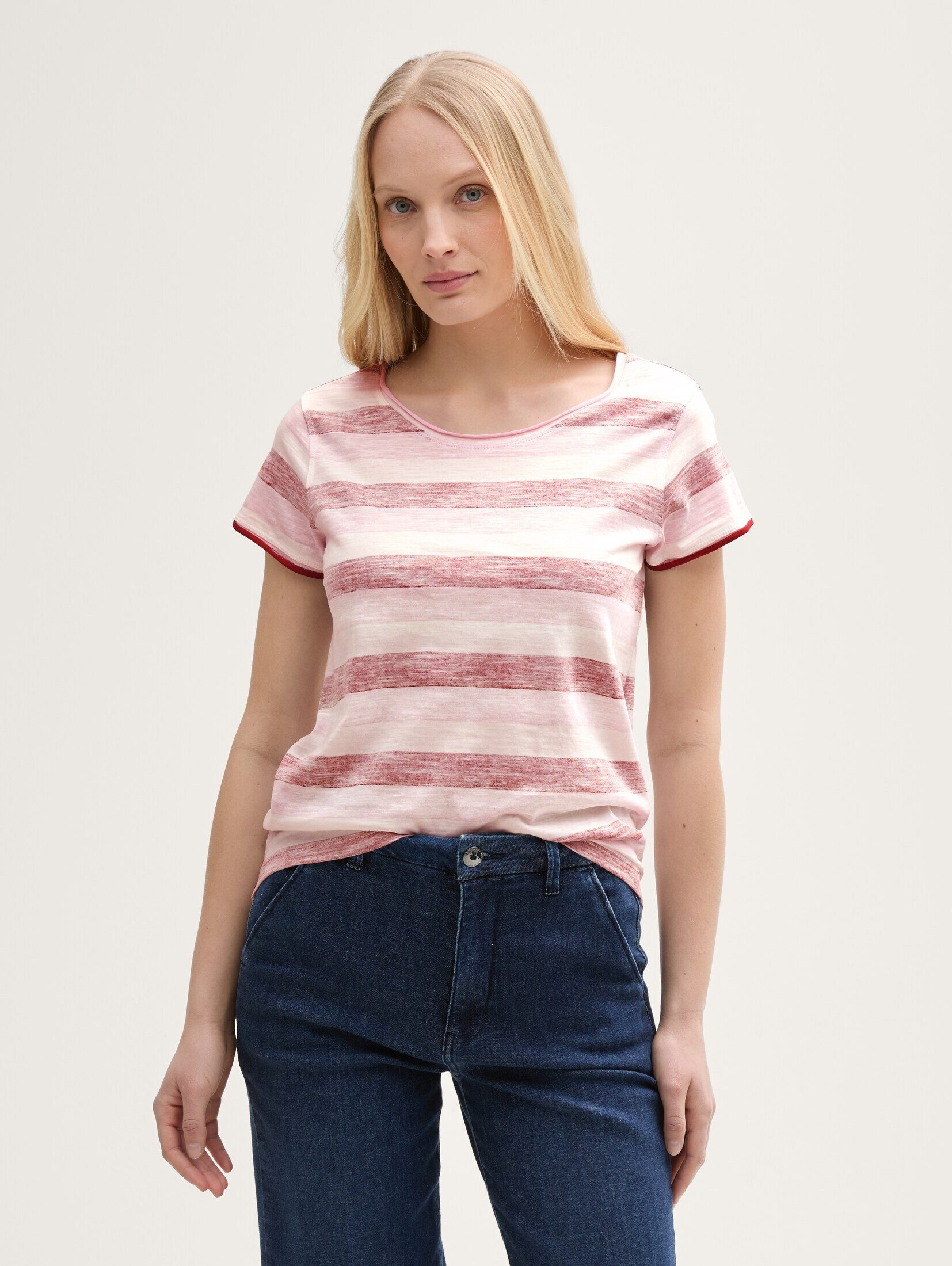 TOM TAILOR T-Shirt T-Shirt mit Rundhalsausschnitt günstig online kaufen