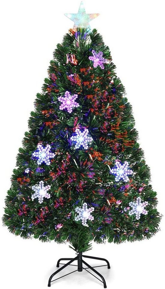 Künstlicher Weihnachtsbaum Tannenbaum PE PVC mit Beleuchtung LED-120cm