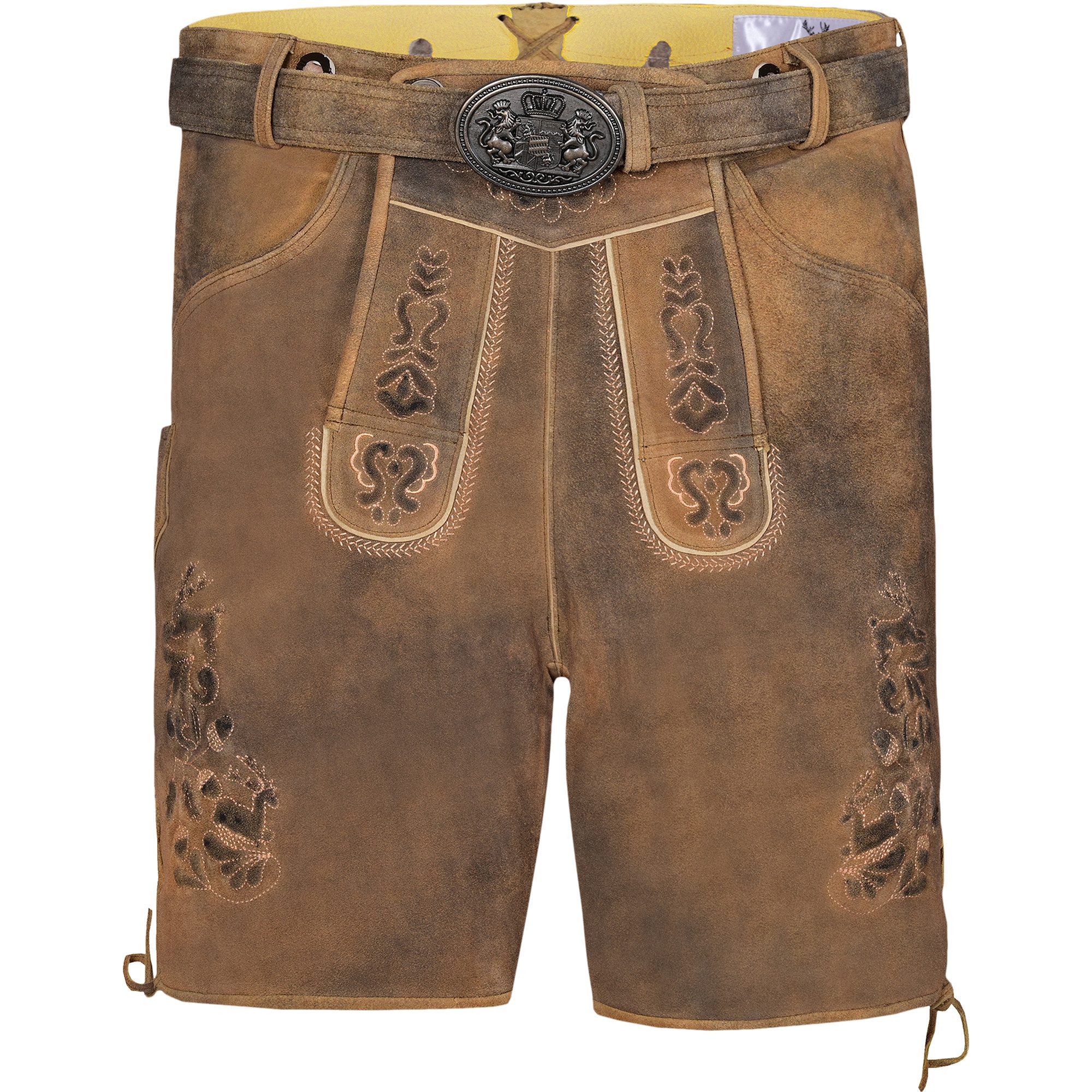 German Wear Trachtenlederhose GW722 kurze Lederhosen Hans 100% Nappa-Wildle günstig online kaufen