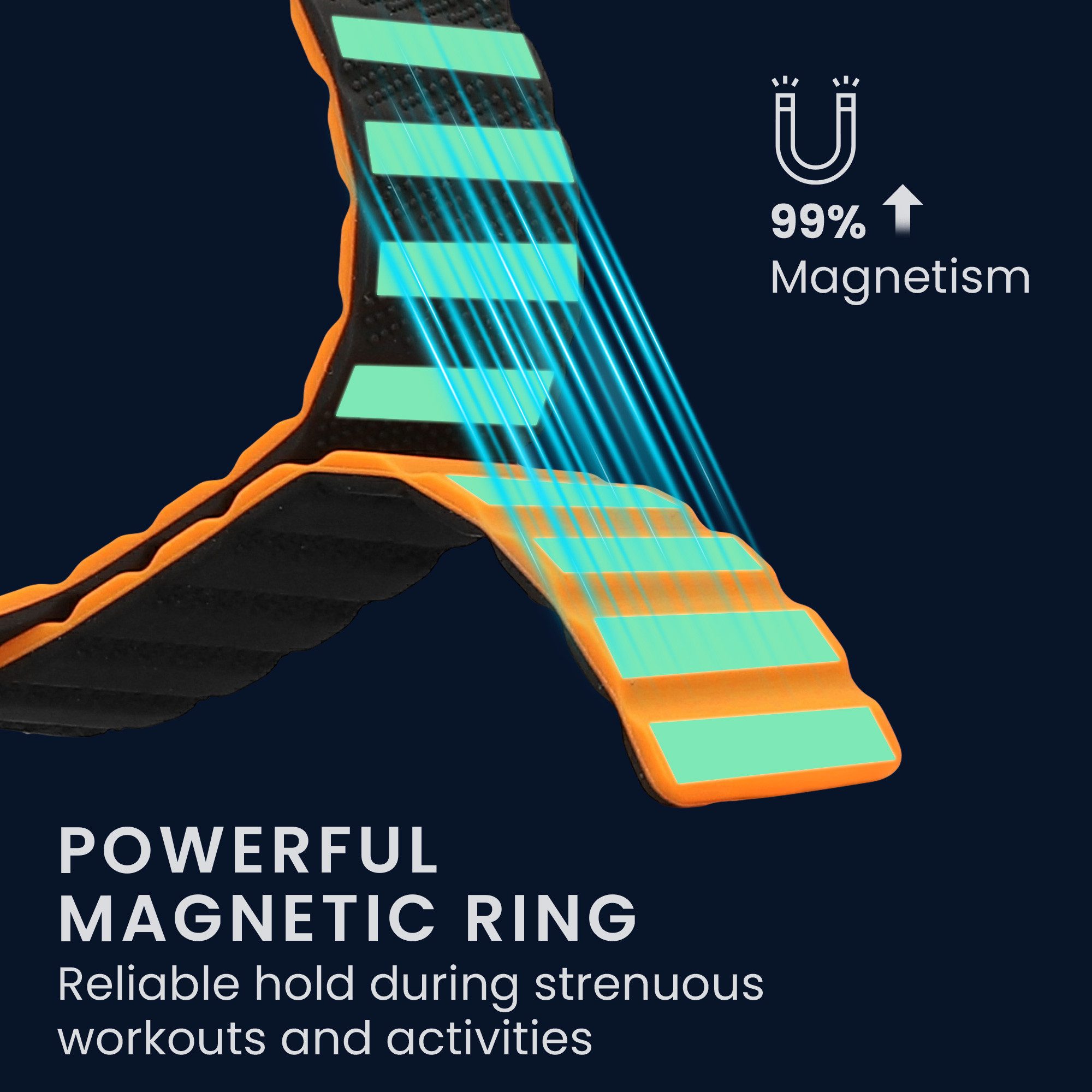 kwmobile Ersatzarmband für Samsung Galaxy Watch 4 / 5 / 6 Galaxy Watch 7 / FE Smartwatch, 1-tlg., Fitnesstracker Silikon Band mit Magnetverschluss