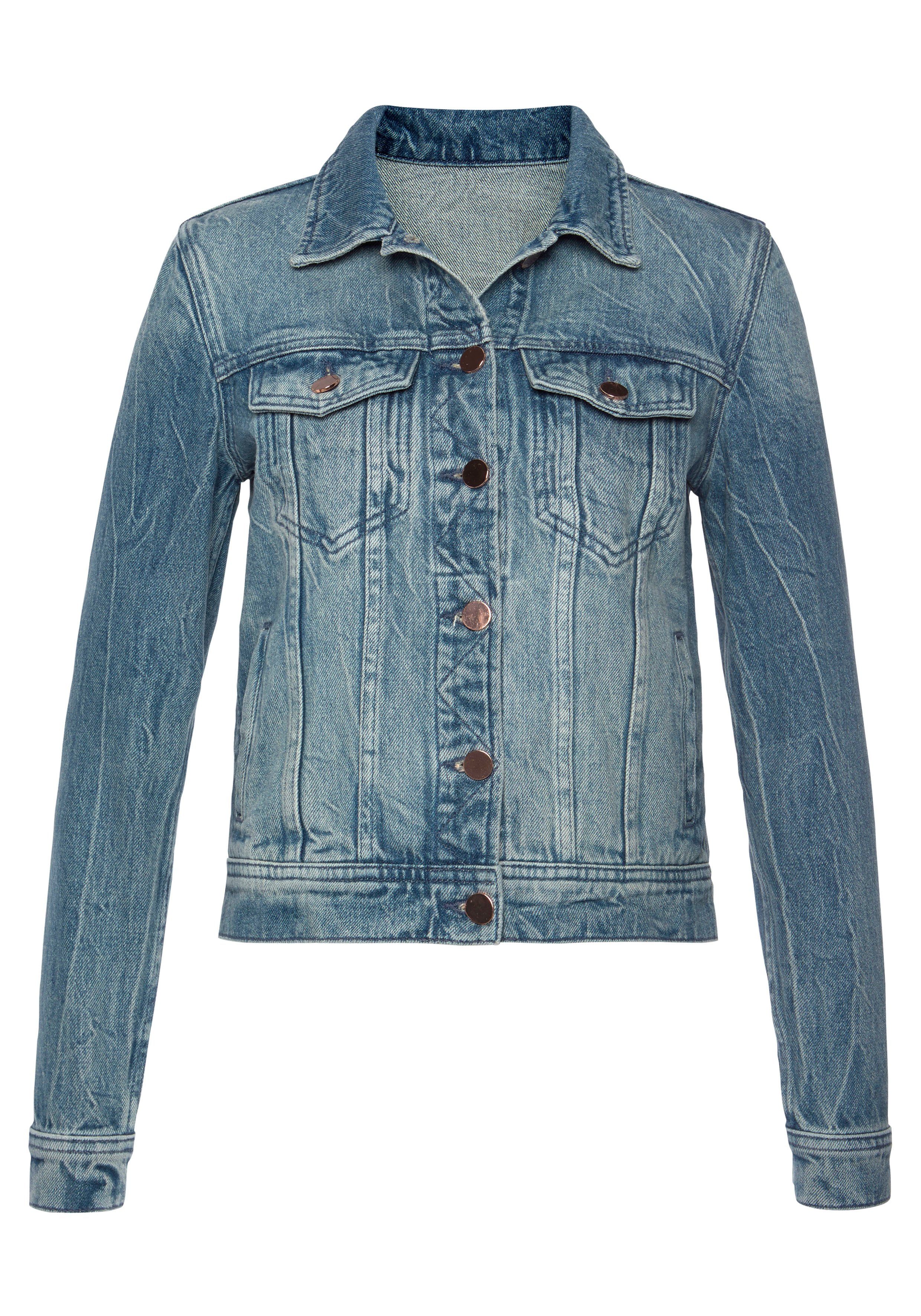 Jeansjacke Pattentaschen zwei LASCANA mit