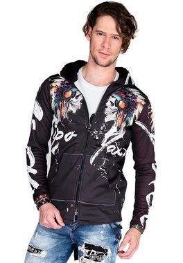 Cipo & Baxx Sweatjacke mit coolem Print