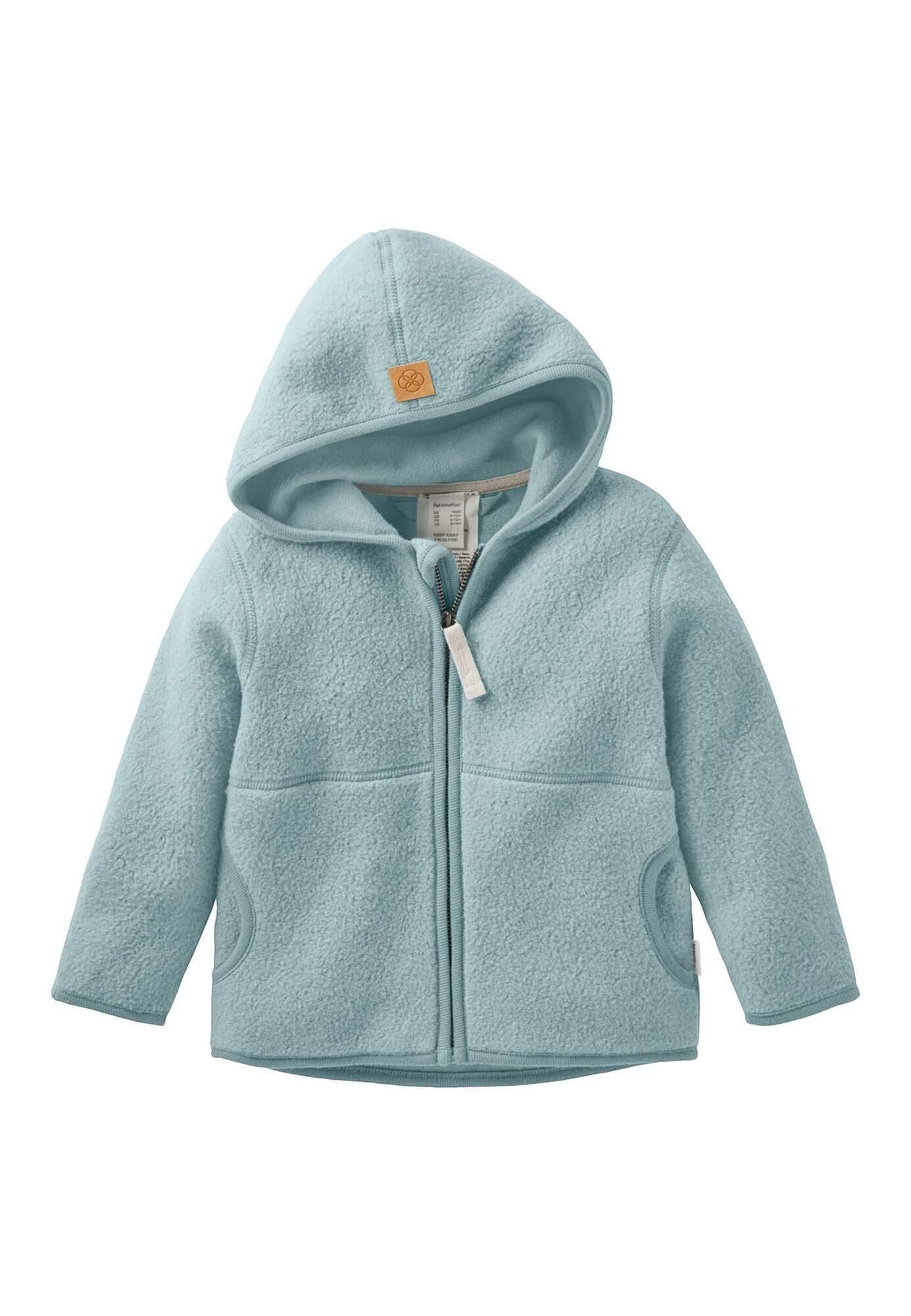 Hessnatur Fleecejacke aus reiner Bio-Baumwolle (1-St)