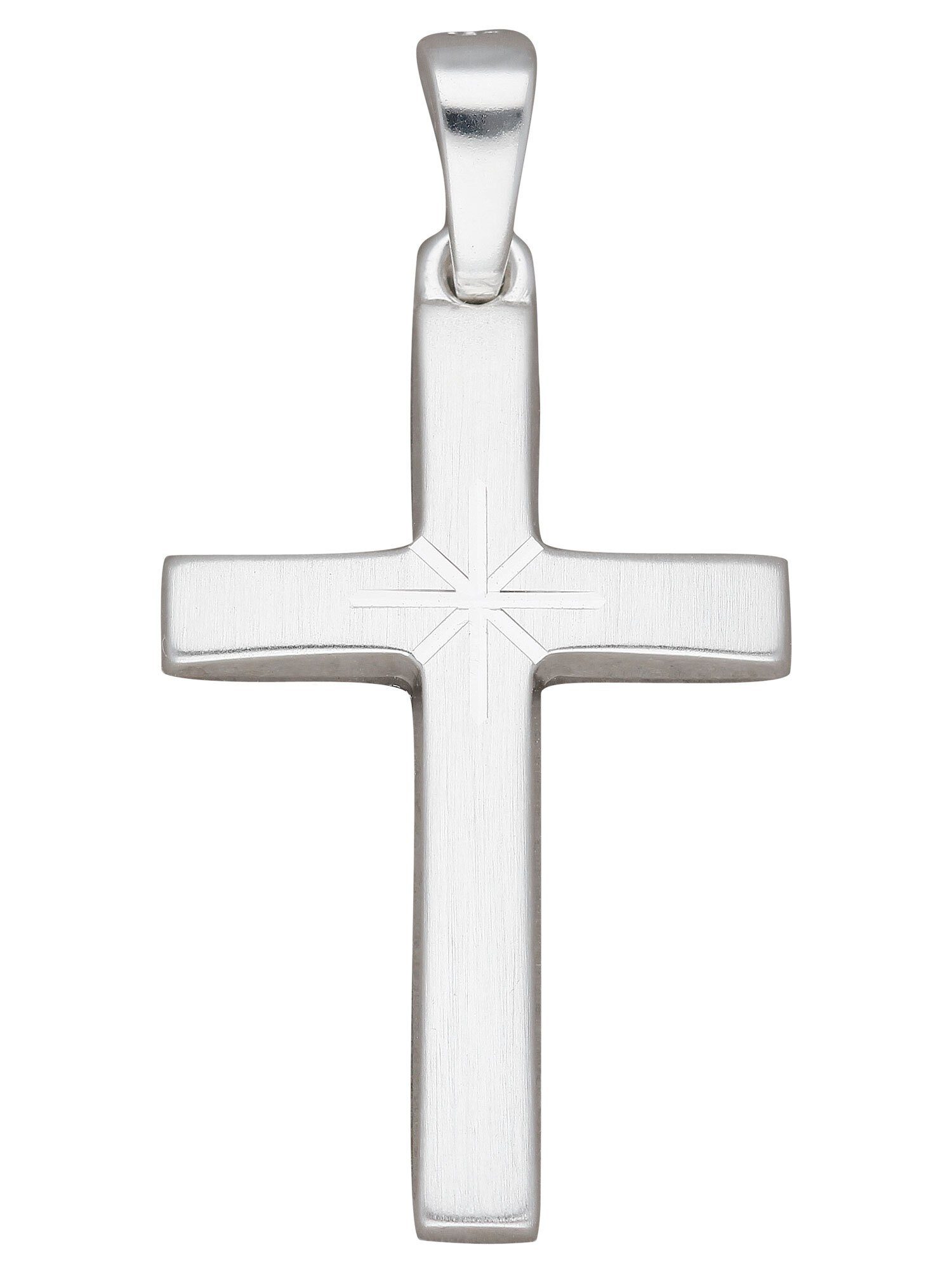 Adelia´s Kettenanhänger 925 Silber Kreuz Anhänger, Silberschmuck für Damen & Herren