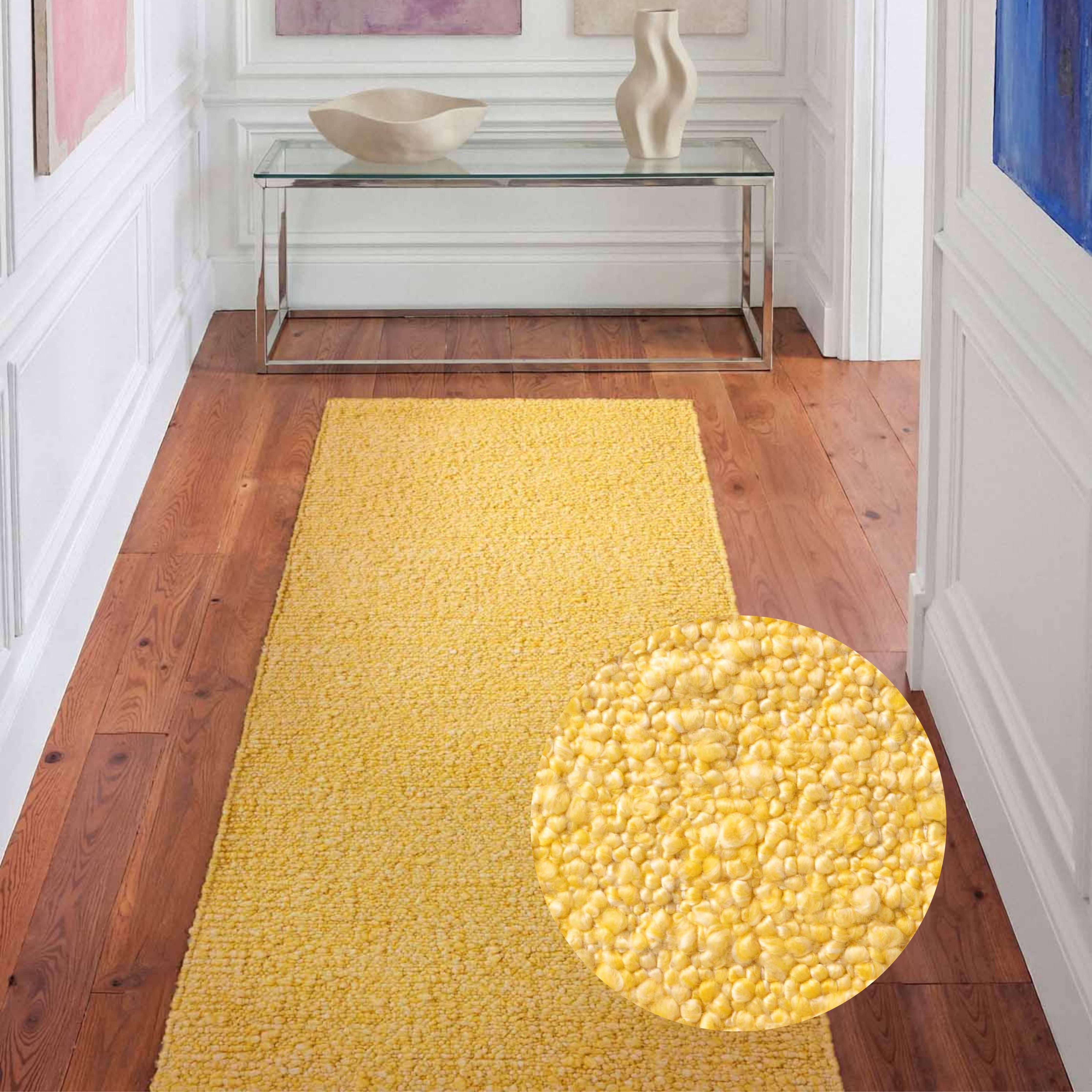 Ted Baker Teppich Soft Bouclé Portobello, auch als Läufer, rechteckig, Höhe: 10 mm, Woll-Optik, Bouclé Meliert, Wohnzimmer, Esszimmer, Schlafzimmer, Flur