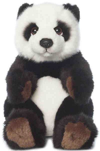 WWF Kuscheltier Panda sitzend 15 cm, zum Teil aus recyceltem Material
