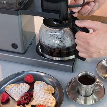 TREBS Filterkaffeemaschine 24110, Filter 1.3l, perfekte Kaffee-Temperatur, Sneak-a-Cup & Aromafunktion für 10 Tassen